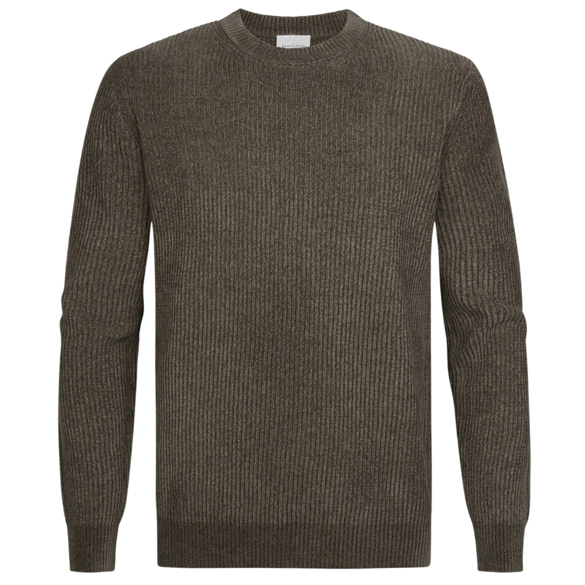 Profuomo Chenille Strikket Sweater Brun