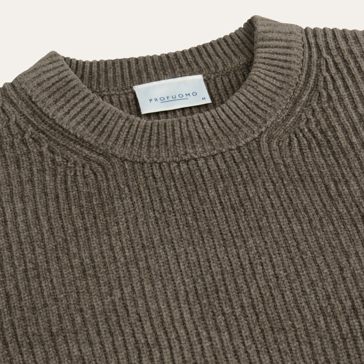Profuomo Chenille Strikket Sweater Brun