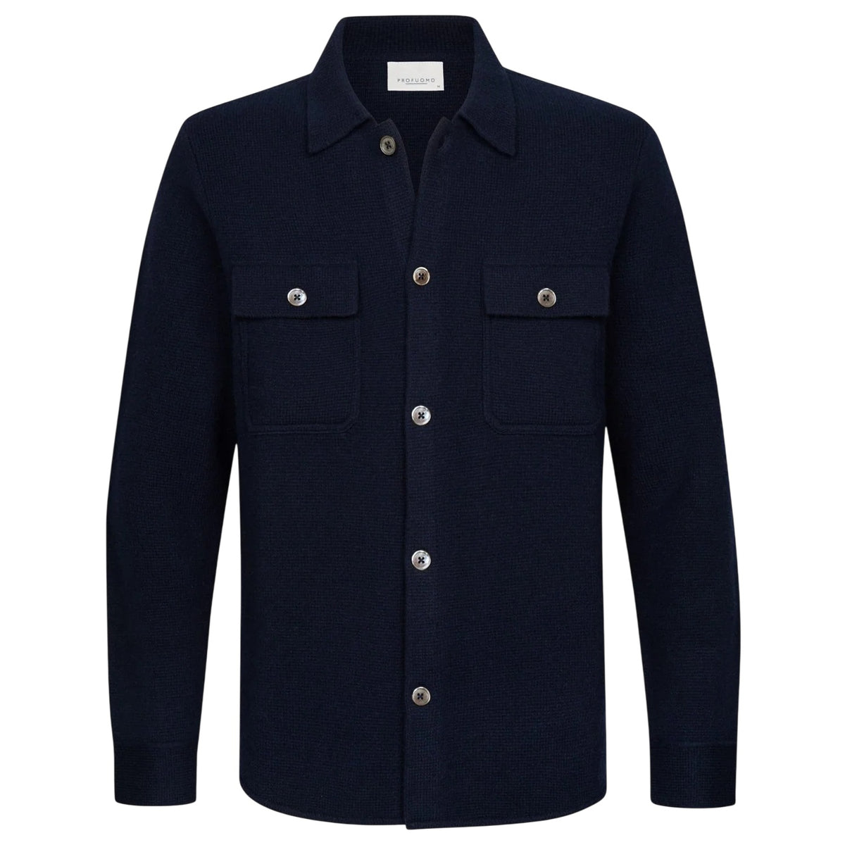 Profuomo Full Button Overshirt Navy