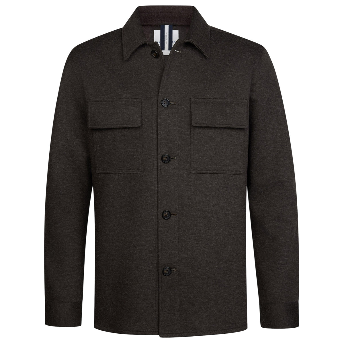 Profuomo Strikket Overshirt Mørkebrun