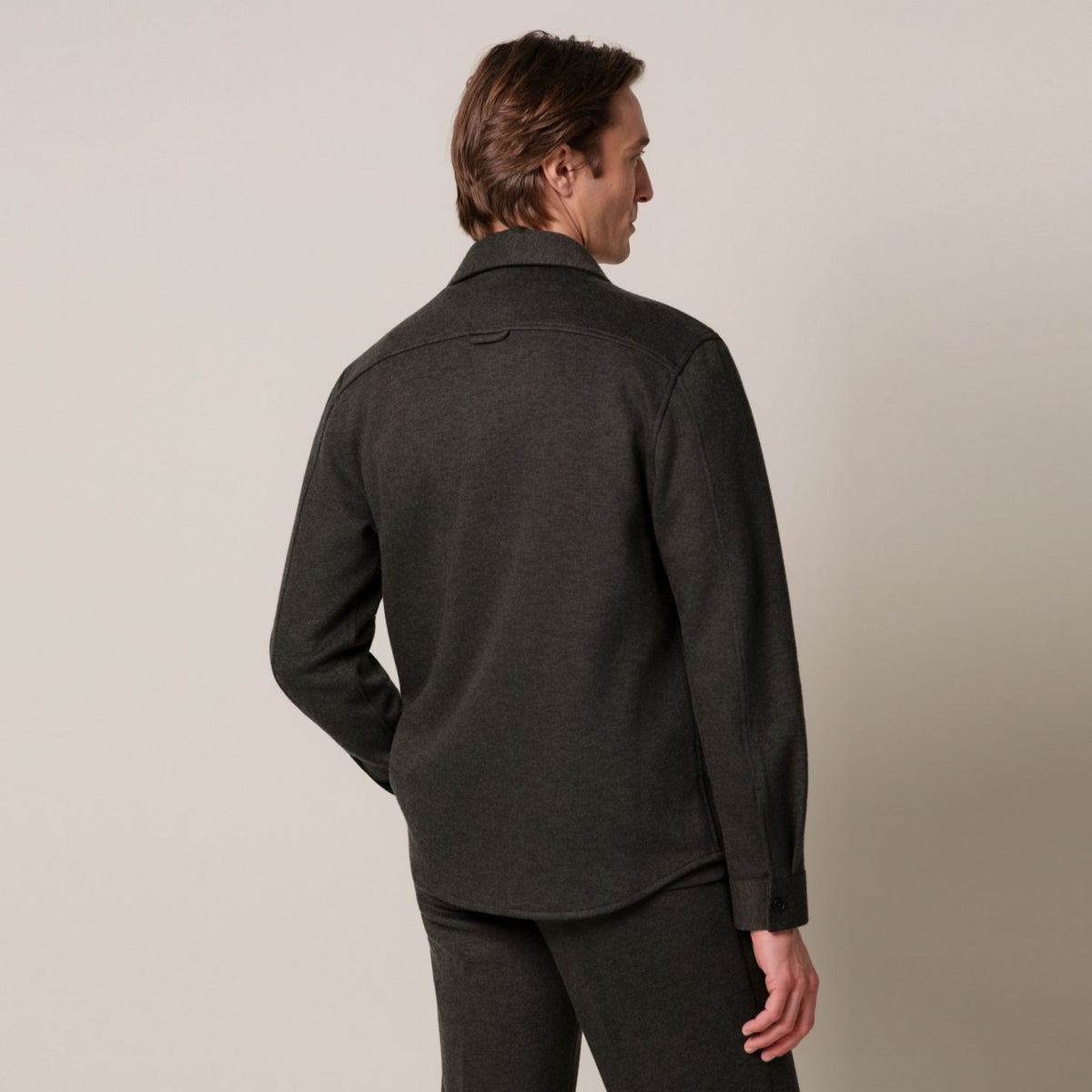 Profuomo Strikket Overshirt Mørkebrun