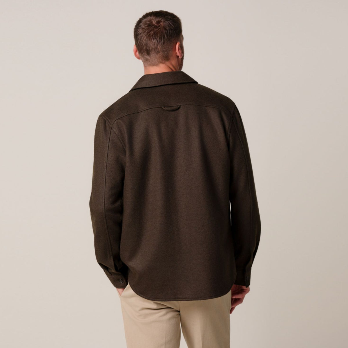 Profuomo Strikket Overshirt Mørkegrøn