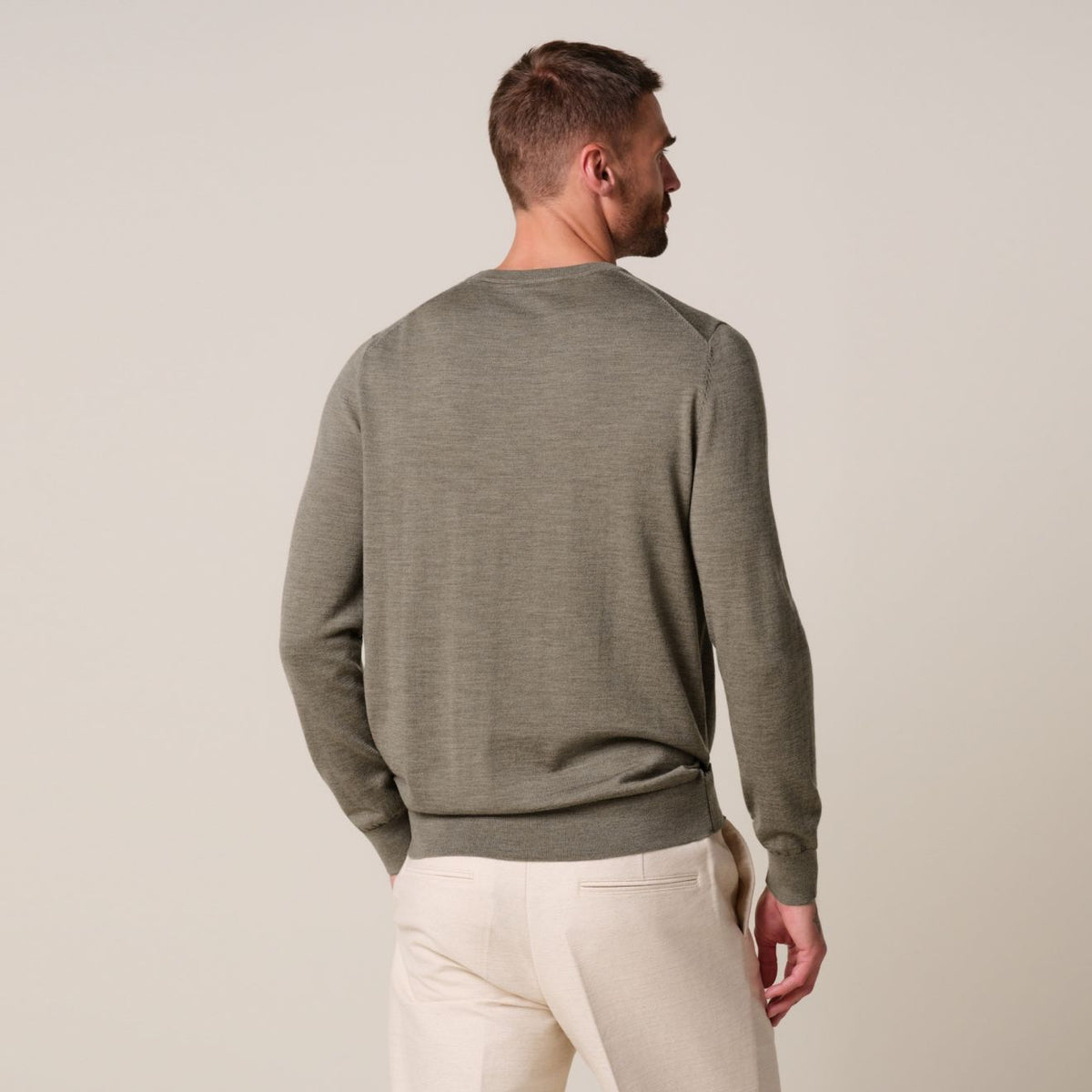 Profuomo Strikket Pullover Sweater Brun