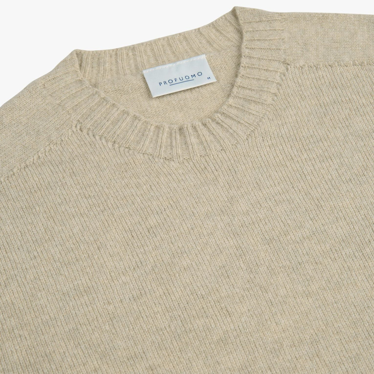 Profuomo strikket pullover beige