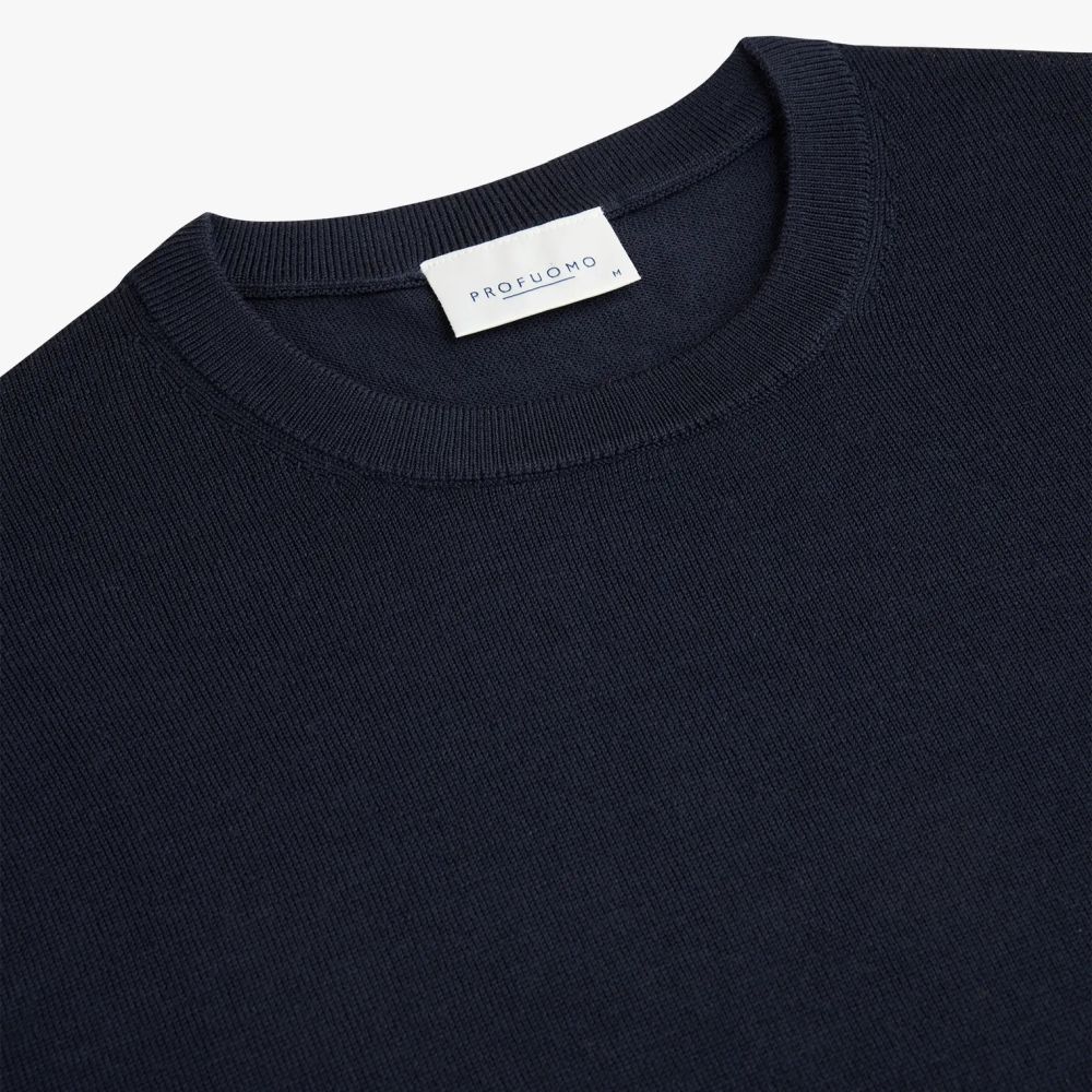Profuomo Strikket Pullover Navy