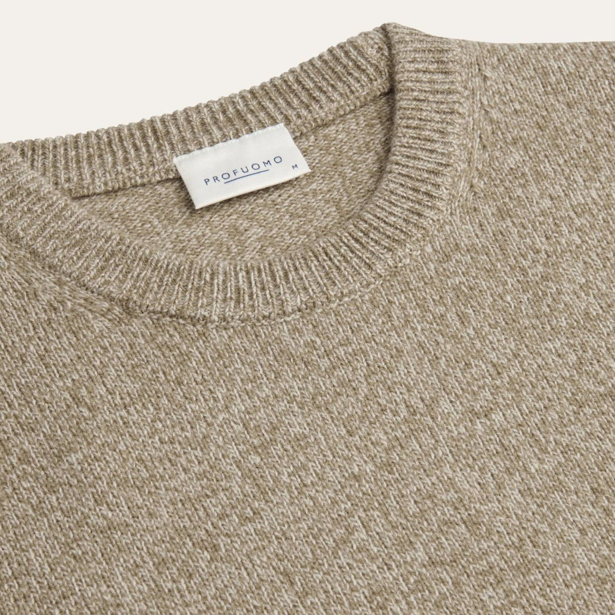 Profuomo Strikket To-Tone Sweater Beige