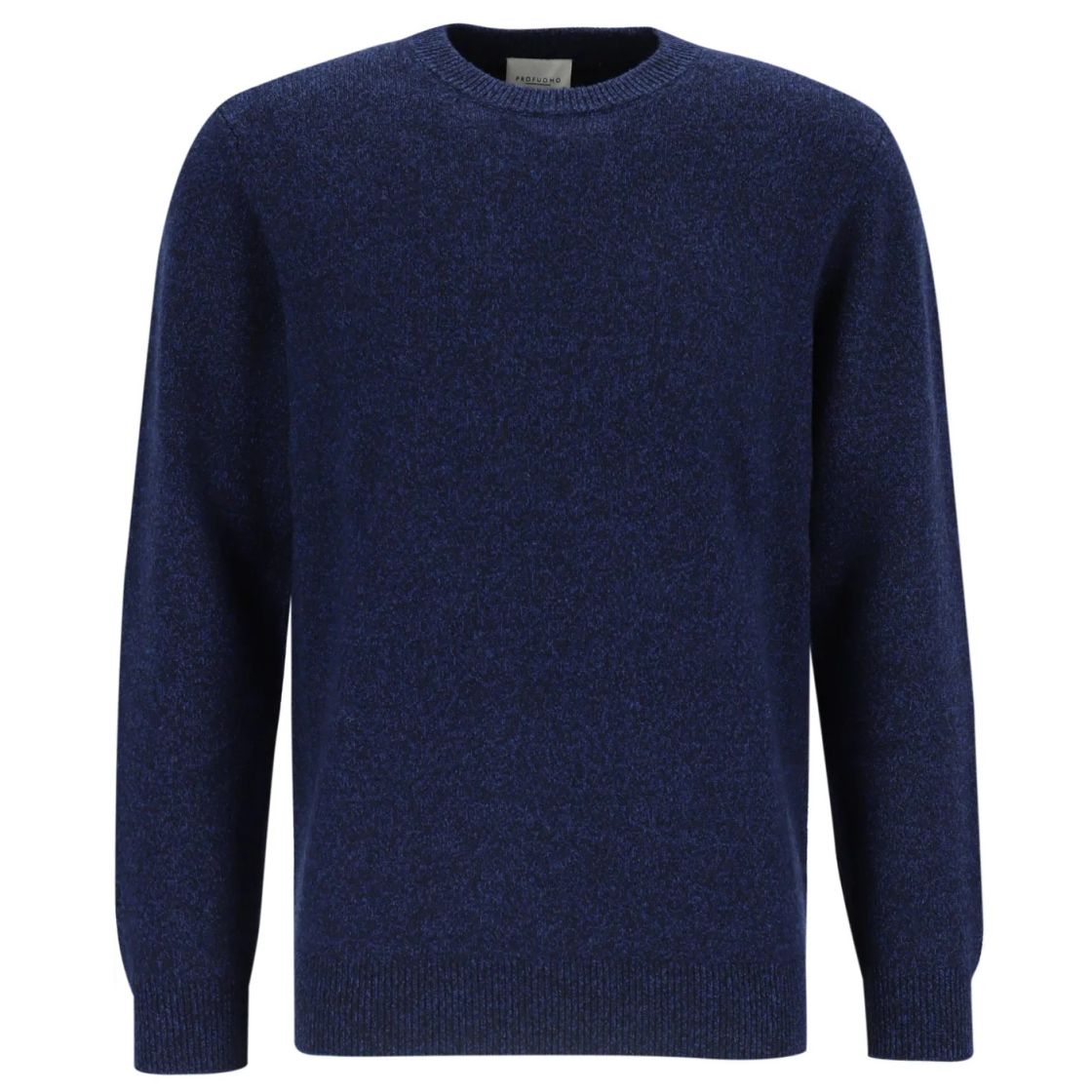 Profuomo Strikket To-Farvet Sweater Mørkeblå