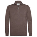 Profuomo Luxury Half Zip Sweater Brun