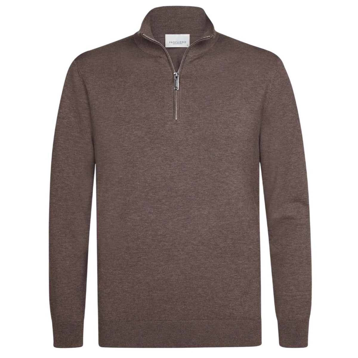 Profuomo Luxury Half Zip Sweater Brun