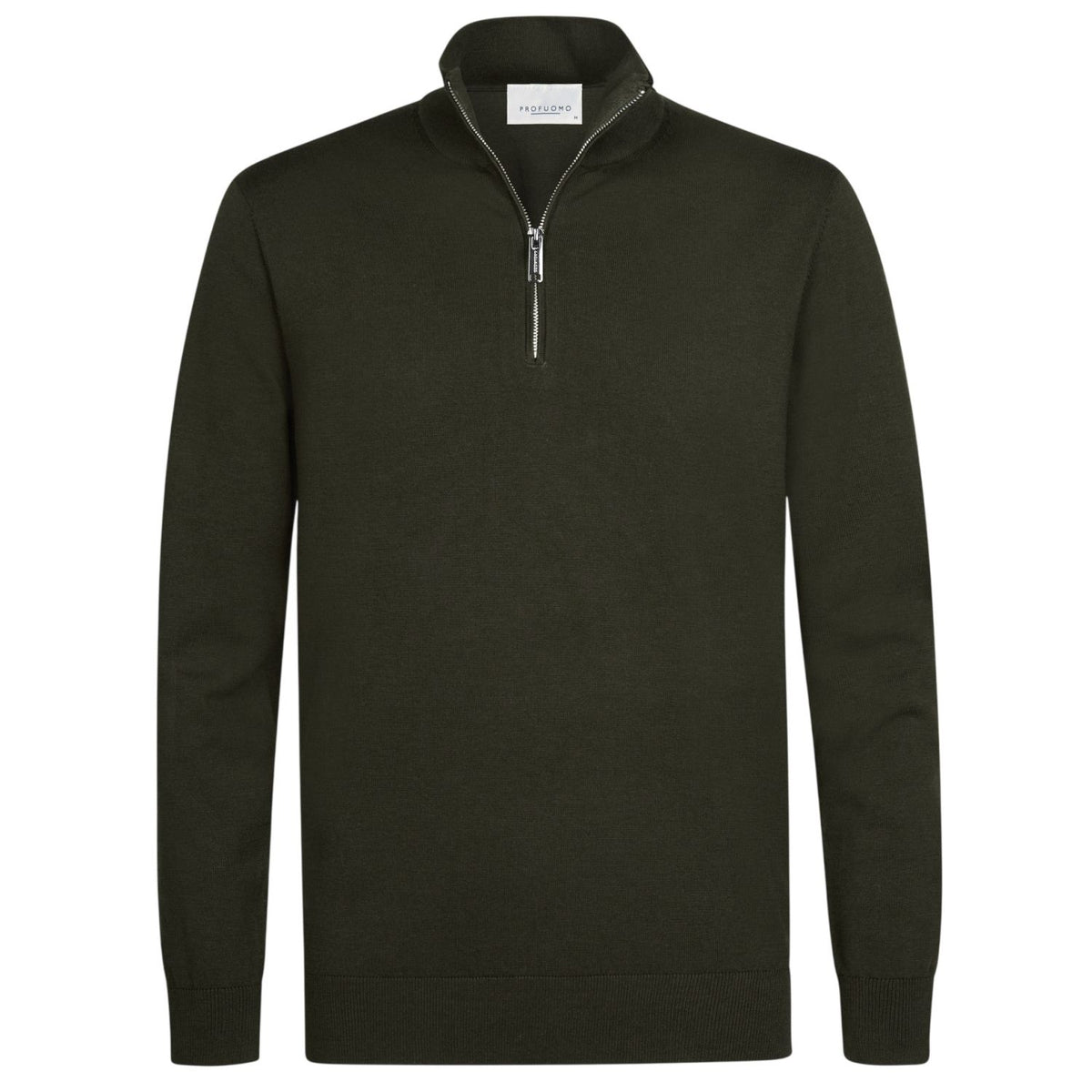 Profuomo Luxury Half Zip Sweater Mørkegrøn