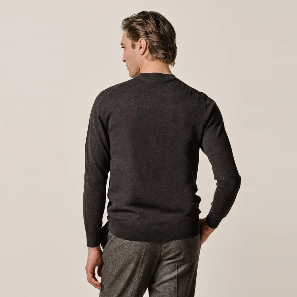 Profuomo Luxury Sweater Mørkebrun