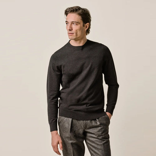Profuomo Luxury Sweater Mørkebrun