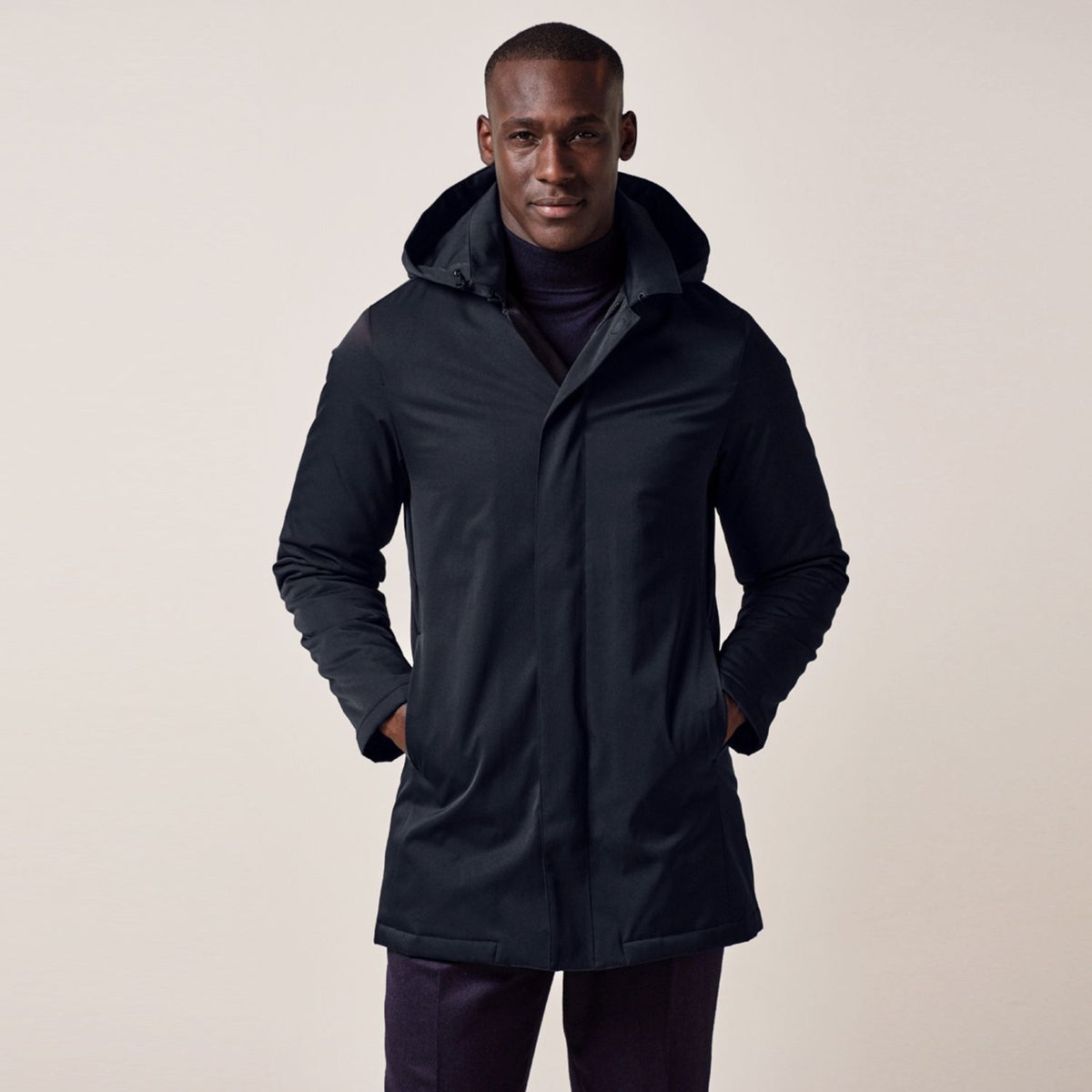 Profuomo Magnet Regnfrakke Navy