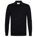 Profuomo Open Collar Langærmet Polo Navy