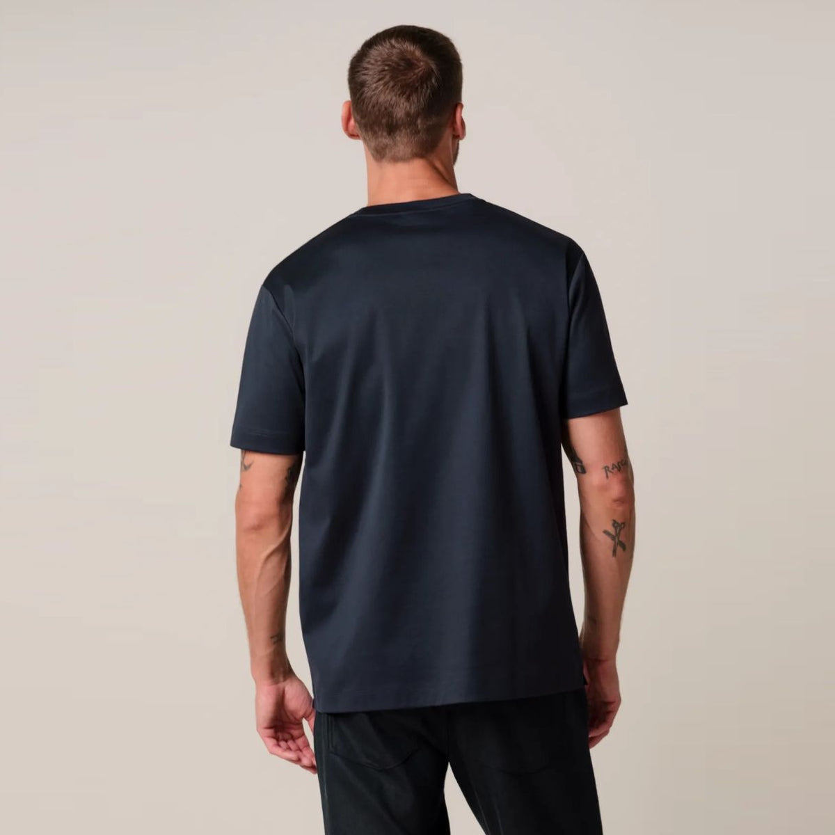 Profuomo Pima Cotton T-shirt Marineblå