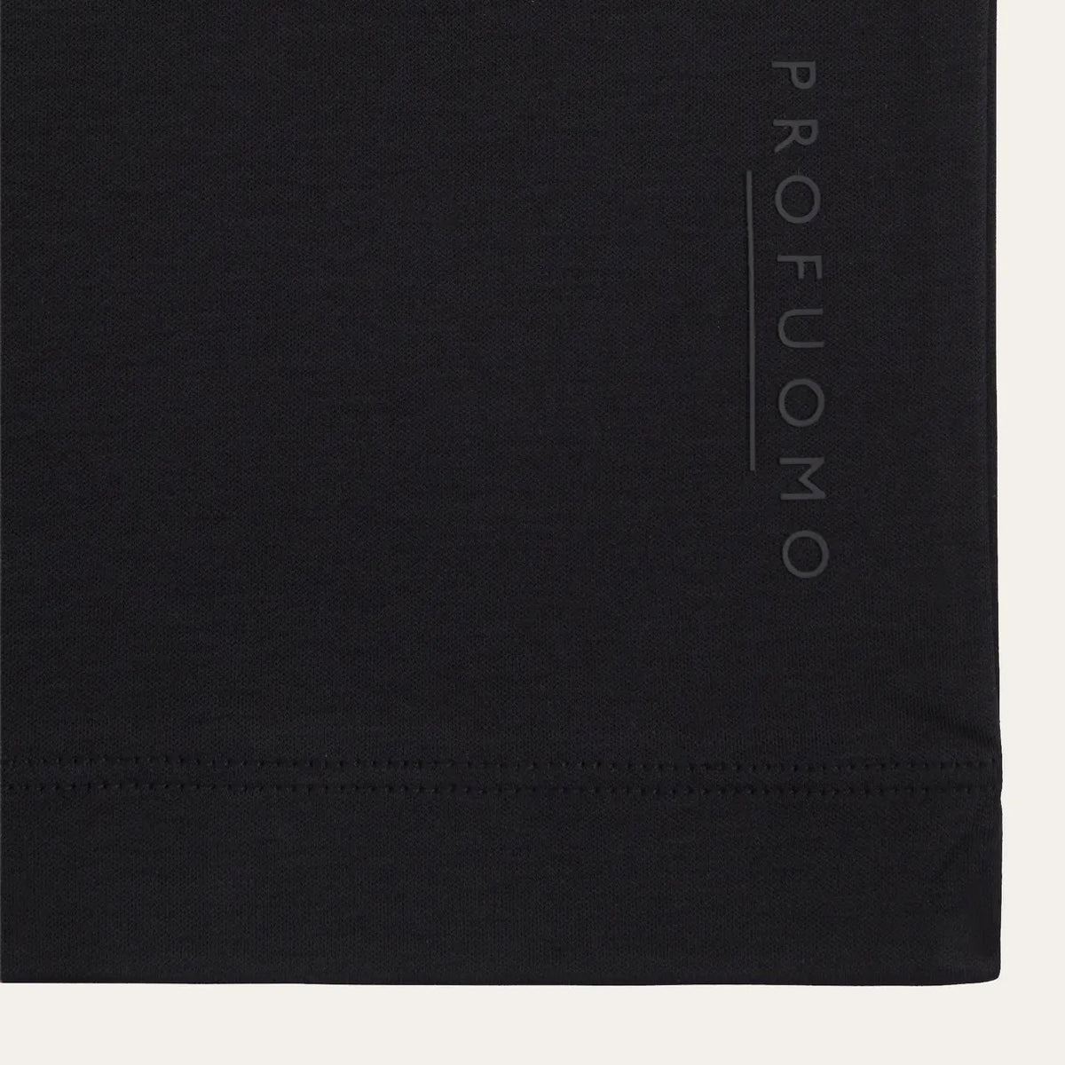 Profuomo Pima Cotton T-shirt Sort