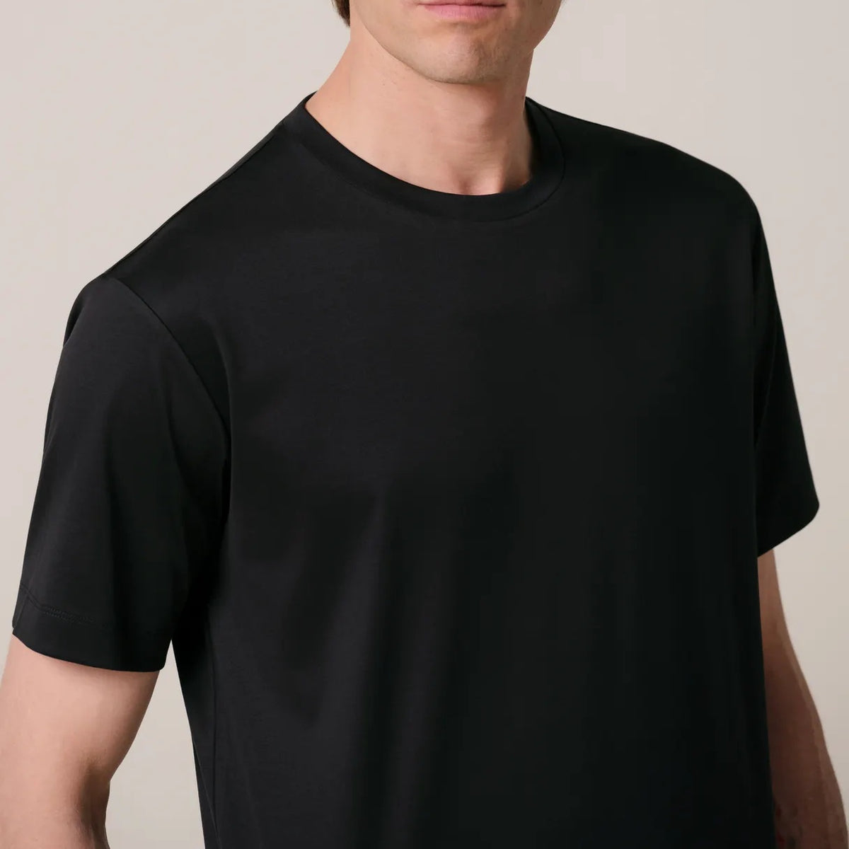 Profuomo Pima Cotton T-shirt Sort