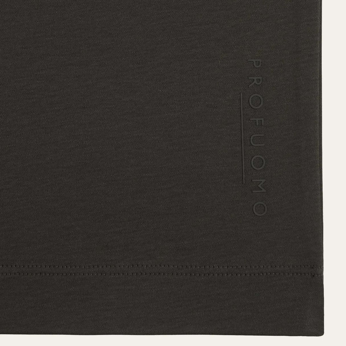 Profuomo Pima bomulds-T-shirt brun