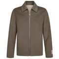 Profuomo Vendbar Zip Overshirt Brun/Beige