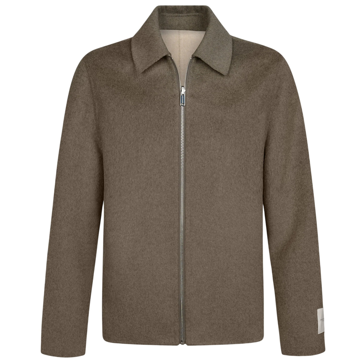 Profuomo Vendbar Zip Overshirt Brun/Beige