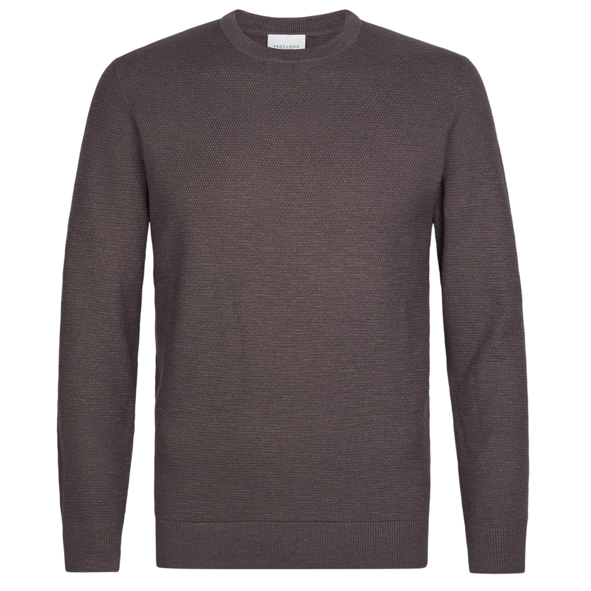 Profuomo struktureret sweater brun