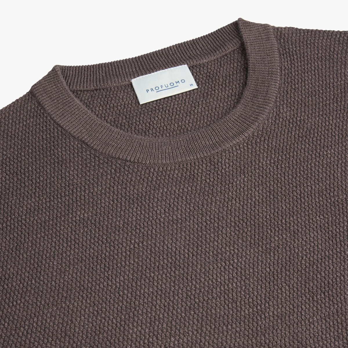 Profuomo struktureret sweater brun