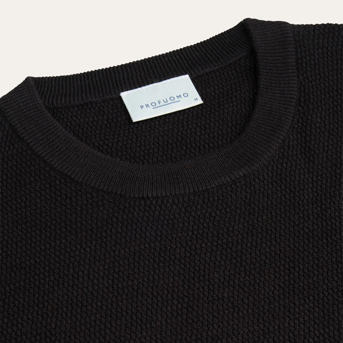 Profuomo Struktureret Sweater Sort