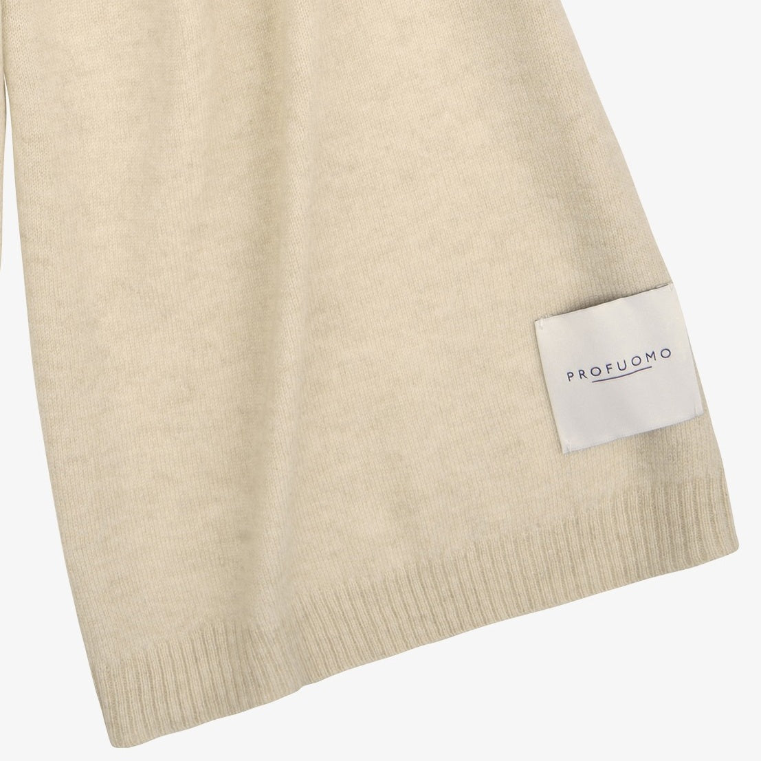 Profuomo uldtørklæde beige