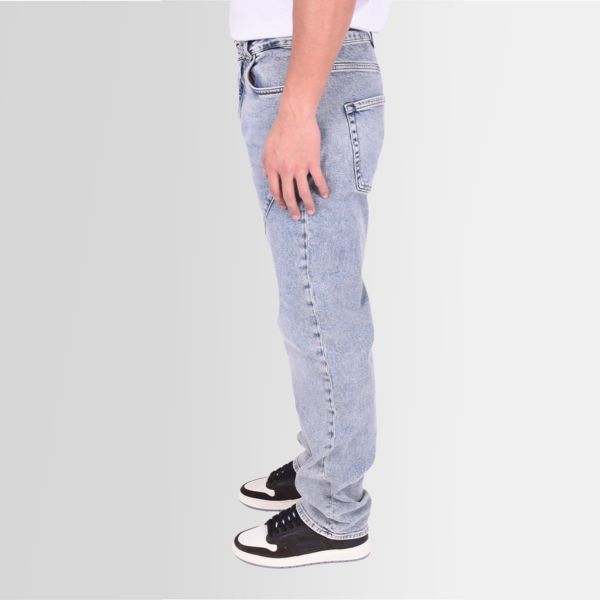 represent front stitch baggy jeans denim blauw
