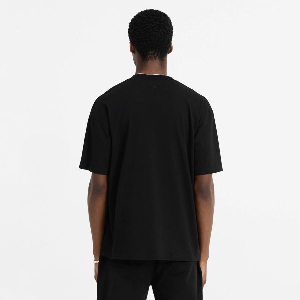 Represent Initial Oversized T-shirt Zwart