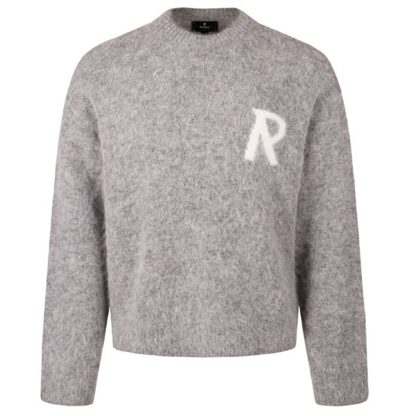Represent Logo Knit Sweater Grijs