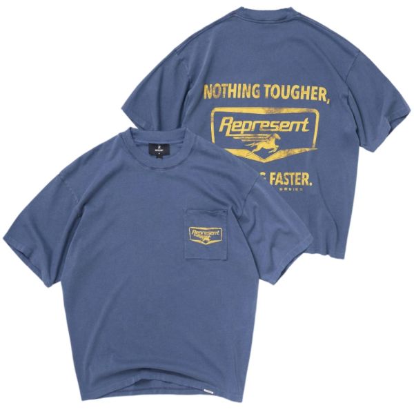 Represent Nothing Faster T-shirt Blauw