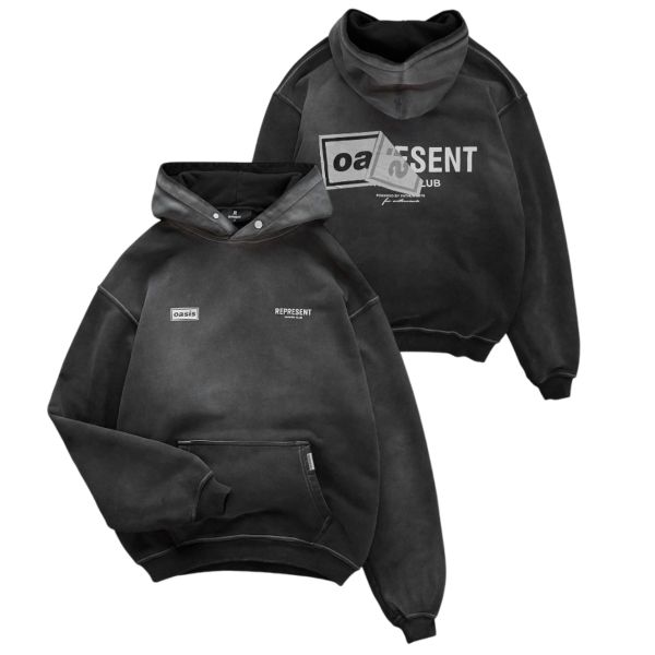 Represent X Oasis Owners Club Hoodie Zwart