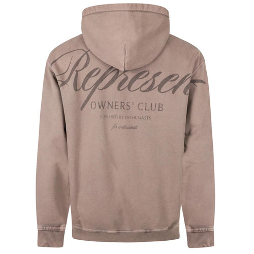 Represent Owners Club Script Hoodie Brun