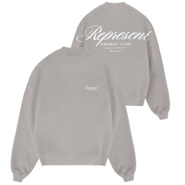 Represent Owners Club Script Sweater Grijs
