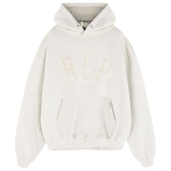Represent Rep Applique Hoodie Off White