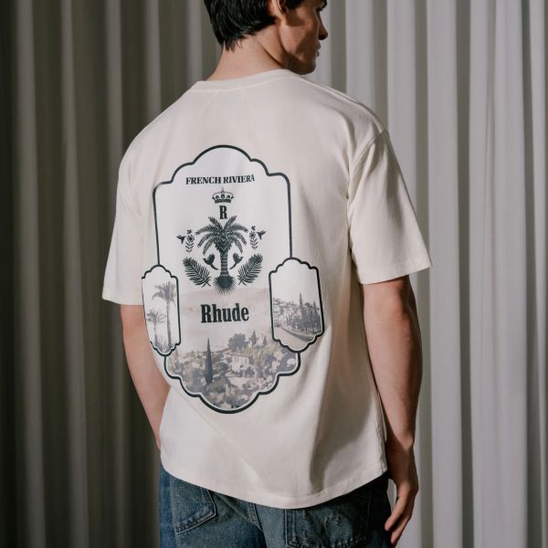 Rhude Azur Mirror T-shirt Off White