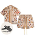 Rhude Nautica silke sommersæt beige