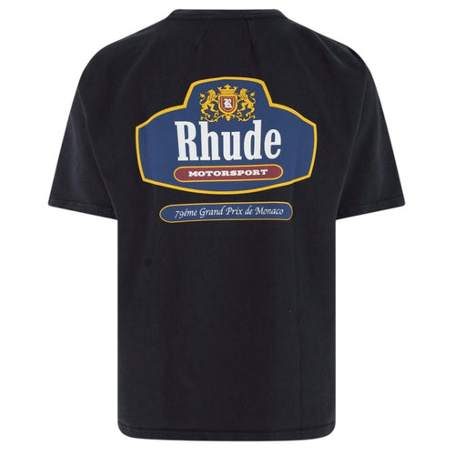 Rhude Racing Crest T-shirt Zwart