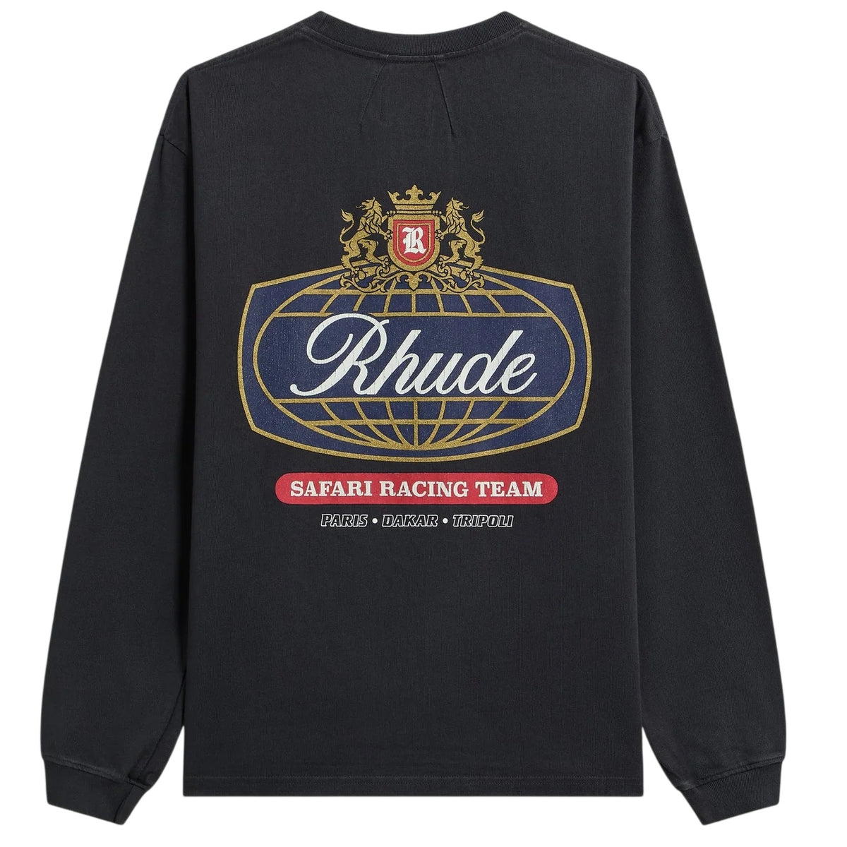 Rhude Safari Crest Longsleeve T-shirt Sort