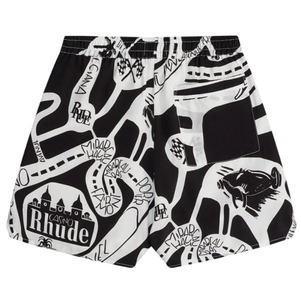 Rhude StradaSilk Sommersæt Sort/Hvid