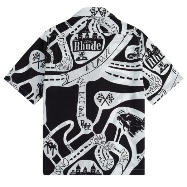 Rhude StradaSilk Sommersæt Sort/Hvid