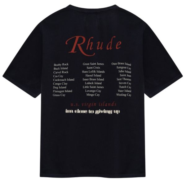 Rhude USVI Regatta Tour T-shirt Zwart