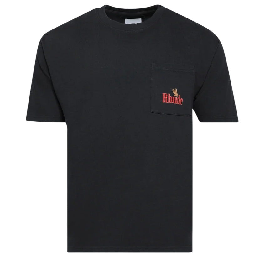 Rhude American Spirit Pocket T-shirt Sort