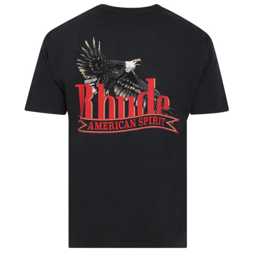 Rhude American Spirit Pocket T-shirt Sort