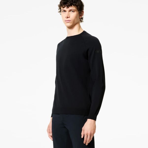 Roberto Ricci Designs Amos Round Knit Sweater Navy