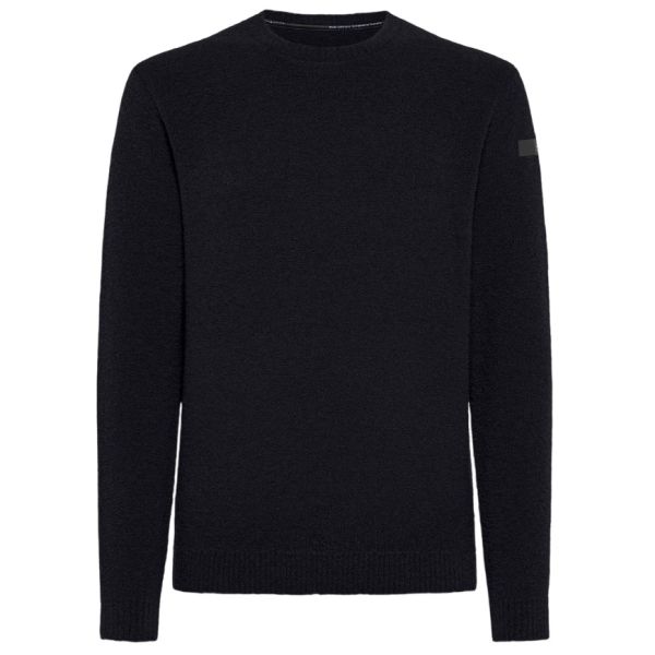 Roberto Ricci Designs Bouclè Round Knit Sweater Navy