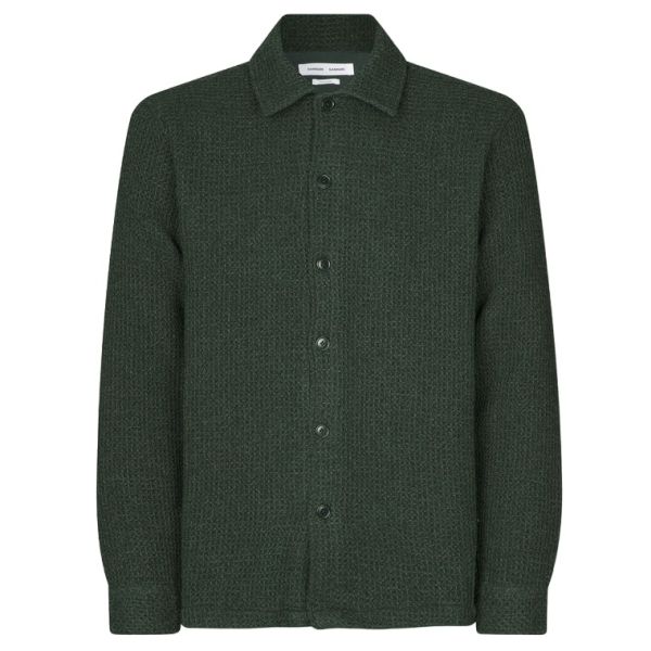 Samsøe Samsøe Castor Overshirt Donker Groen