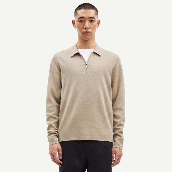 Samsøe Samsøe Guna Half Zip Sweater Beige
