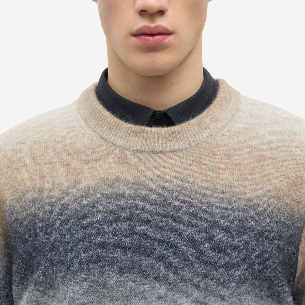 Samsøe Samsøe Aiden Sweater Navy/Beige